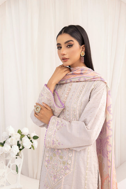 Ellena - 3-PC Stitched Embroidered Suit