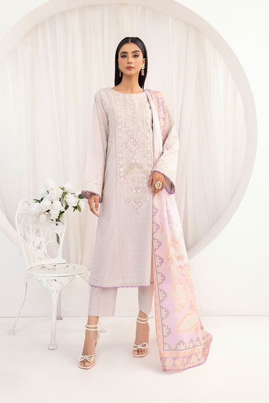Ellena - 3-PC Stitched Embroidered Suit