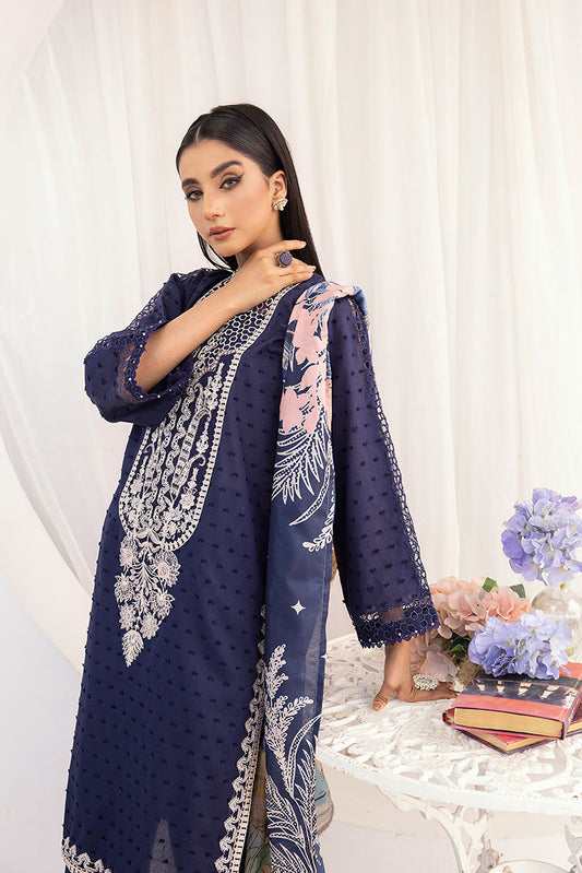 Ellena - 3-PC Stitched Embroidered Suit