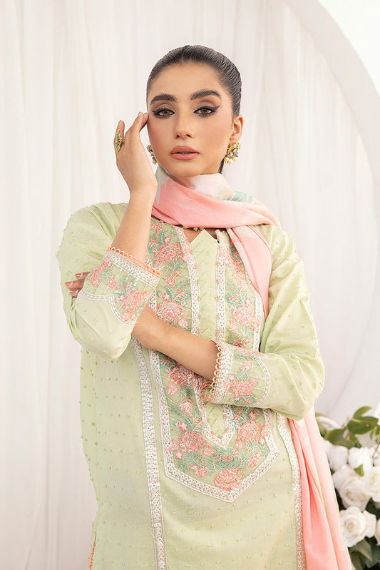 Ellena - 3-PC Stitched Embroidered Suit