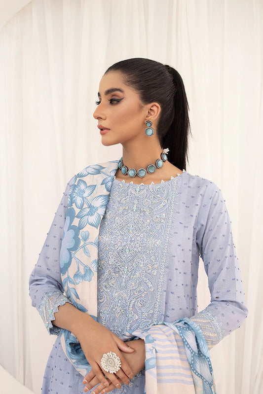 Ellena - 3-PC Stitched Embroidered Suit