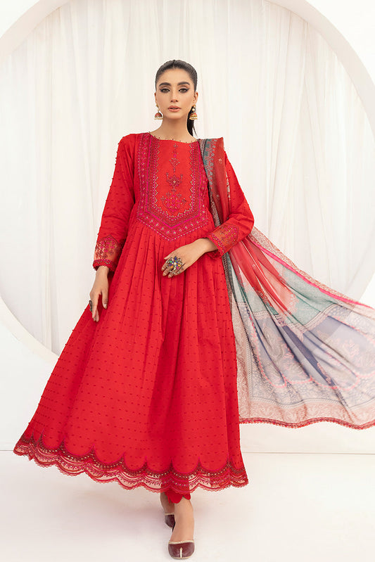 Ellena - 3-PC Stitched Embroidered Suit