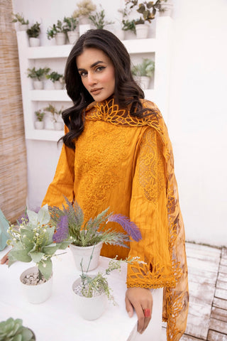 Ellena - 3-PC Stitched Embroidred Suit