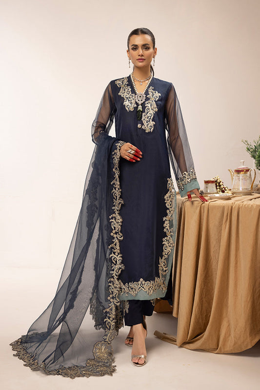 Ellena - 3-PC Stitched Fancy Embroidered Organza Suit
