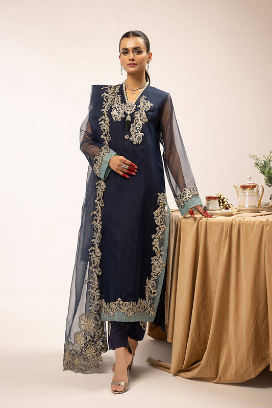 Ellena - 3-PC Stitched Fancy Embroidered Organza Suit