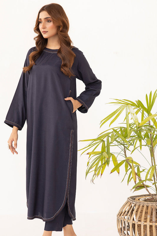 Ellena - 2-PC Stitched Dyed Raw Silk Suit