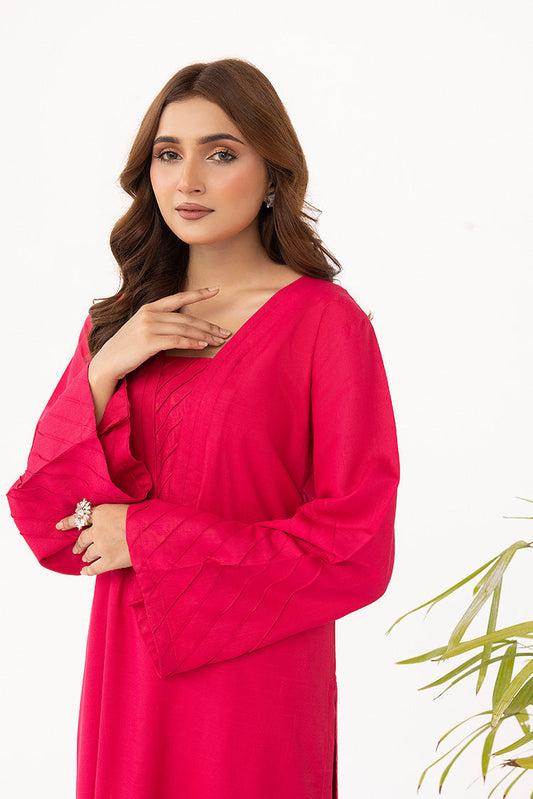 Ellena - 2-PC Stitched Dyed Raw Silk Suit