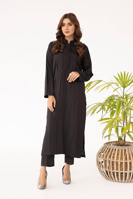 Ellena - 2-PC Stitched Dyed Raw Silk Suit