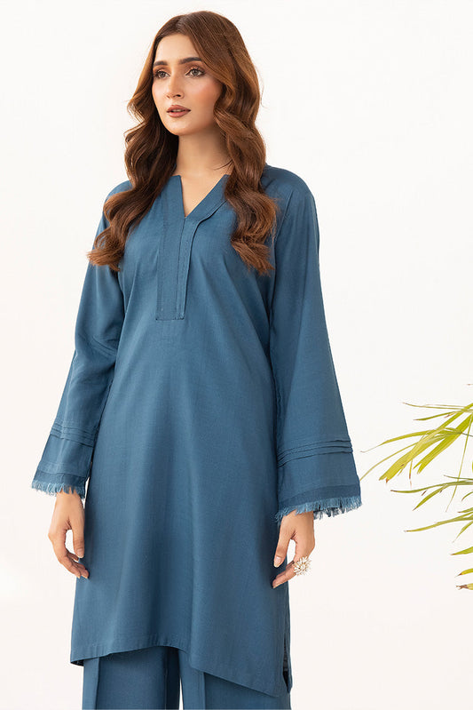 Ellena - 2-PC Stitched Dyed Raw Silk Suit