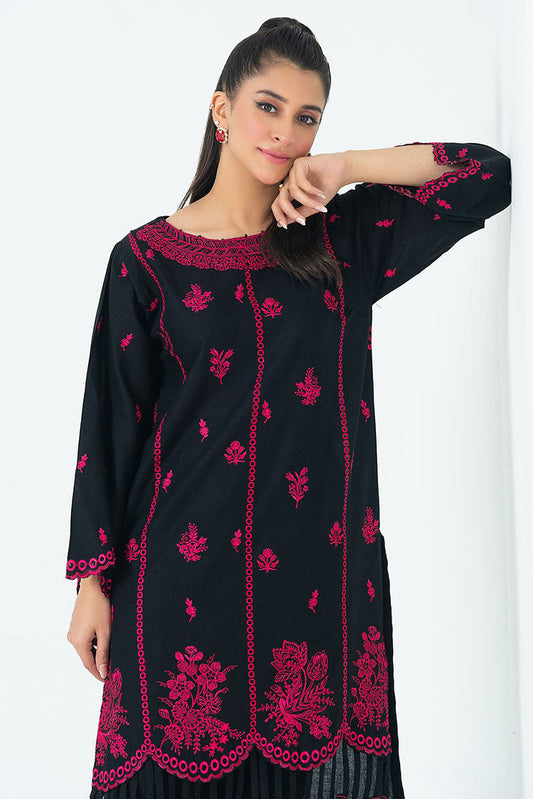 Ellena - 2-PC Stitched Embroidered Khaddar Suit
