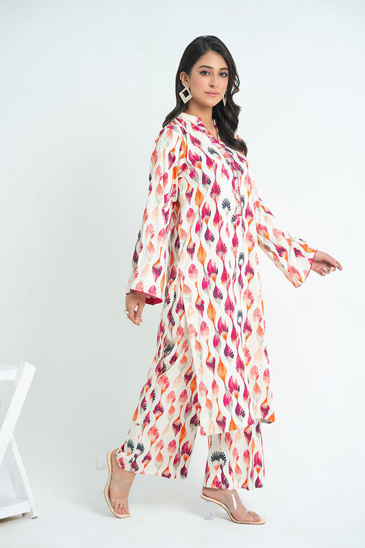 Ellena - 2-PC Stitched Printed Marina Suit