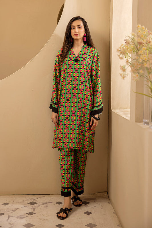 Ellena - 2-PC Stitched Printed Marina Suit