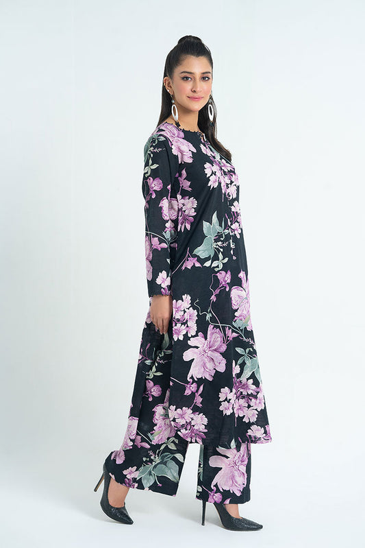 Ellena - 2-PC Stitched Printed Khaddar Suit