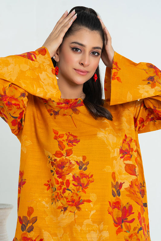 Ellena - 2-PC Stitched Printed Khaddar Suit
