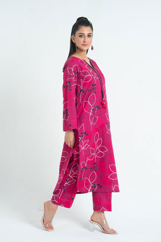 Ellena - 2-PC Stitched Printed Khaddar Suit
