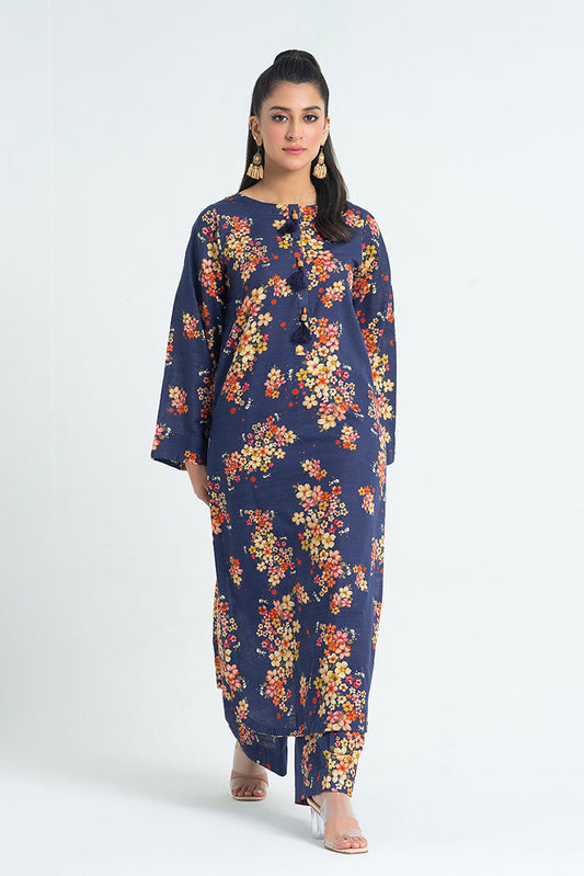 Ellena - 2-PC Stitched Printed Khaddar Suit