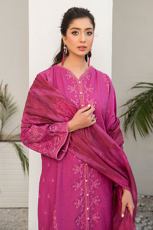Ellena - 3-PC Stitched Embroidered Suit