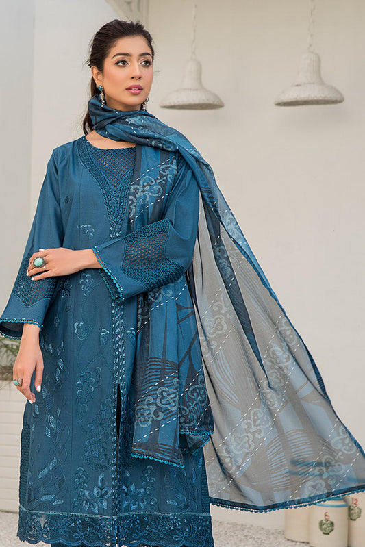 Ellena - 3-PC Stitched Embroidered Suit