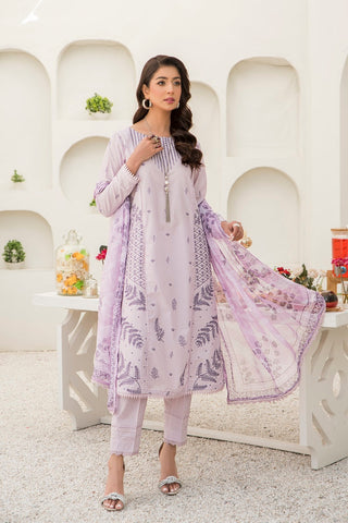 3-PC Stitched Embroidred Suit
