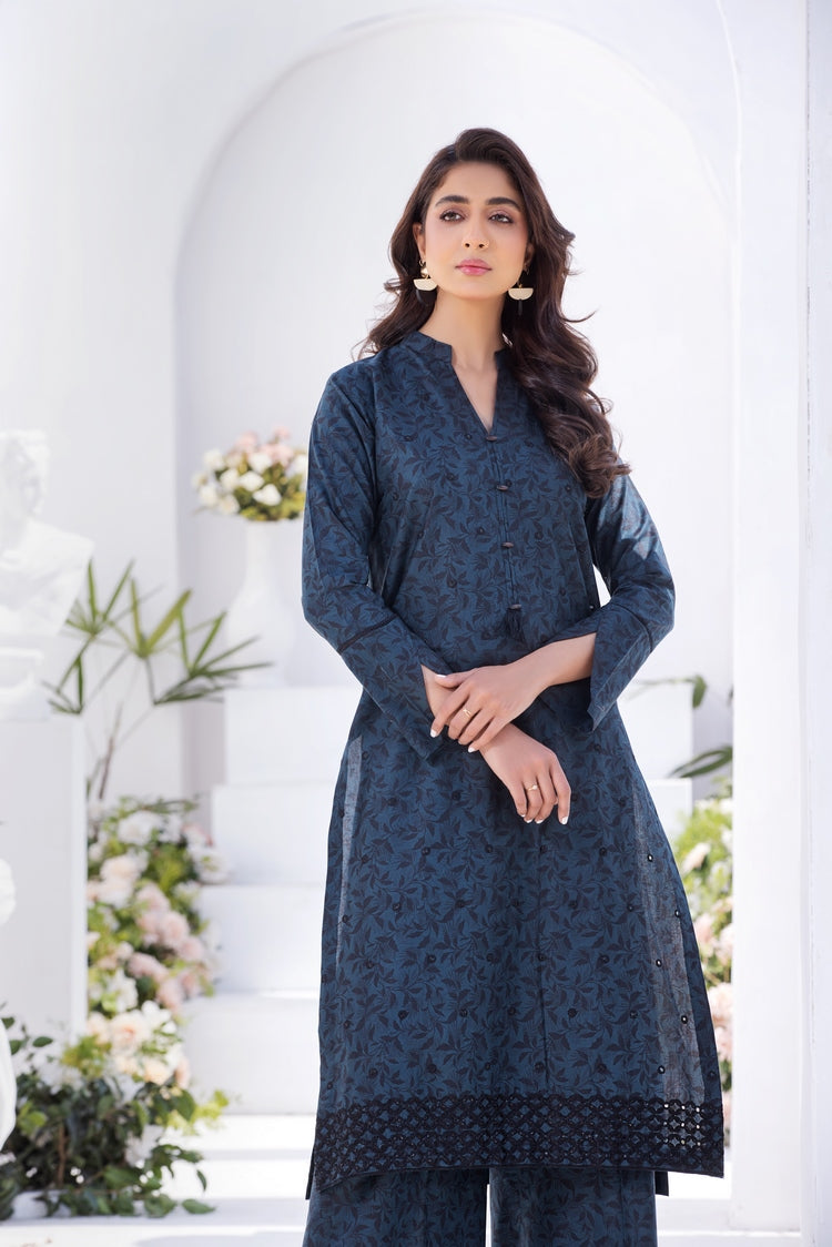 Picture of Ellena - 2-PC Stitched Printed Lawn Suit - Available at Raja Sahib