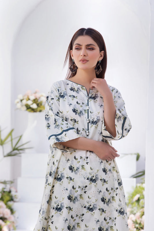 Ellena - 2-PC Stitched Printed Lawn Suit