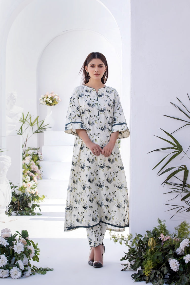 Picture of Ellena - 2-PC Stitched Printed Lawn Suit - Available at Raja Sahib