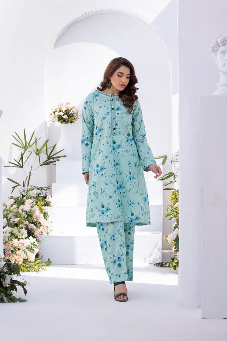 Picture of Ellena - 2-PC Stitched Printed Lawn Suit - Available at Raja Sahib