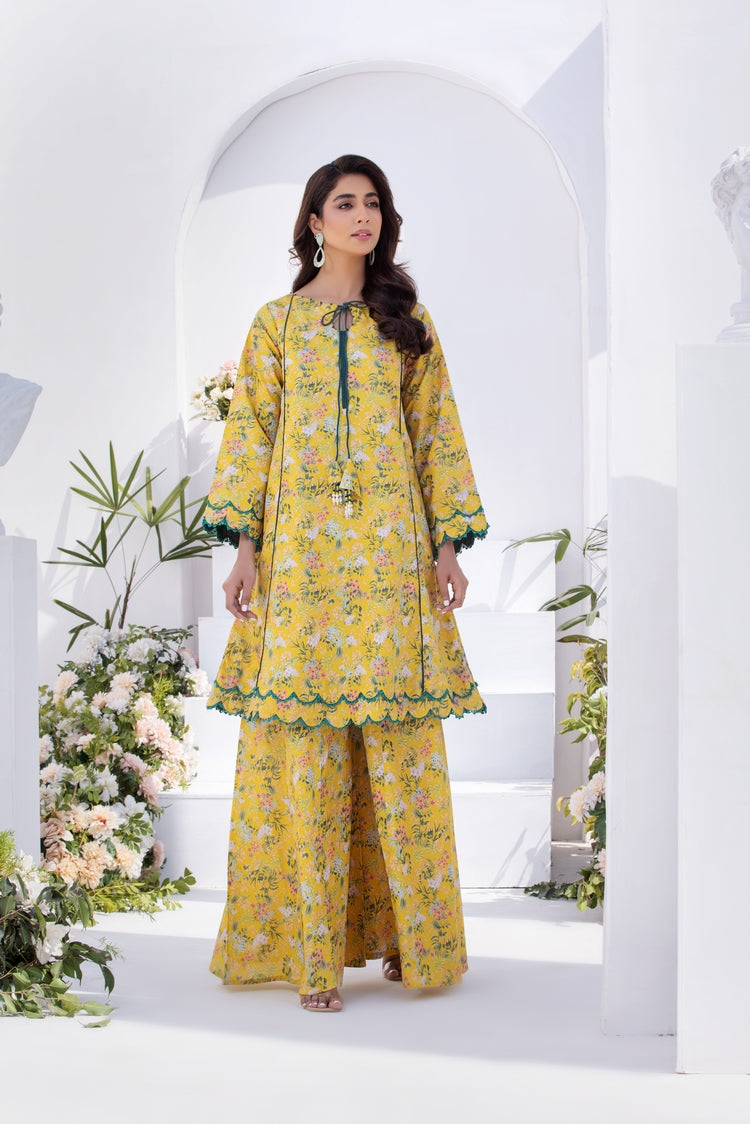 Picture of Ellena - 2-PC Stitched Printed Lawn Suit - Available at Raja Sahib