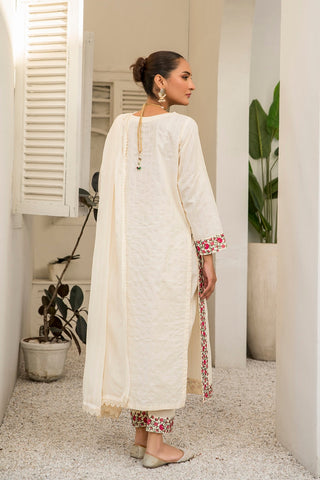 Ellena - 3-PC Stitched Embroidred Suit