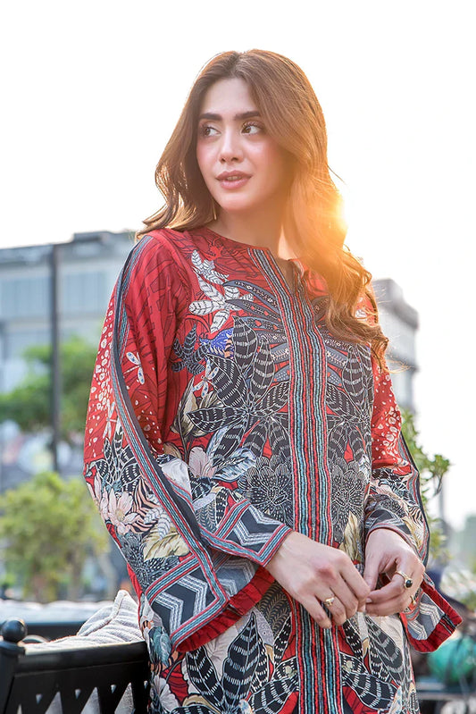 Picture of Scarlet Premium Blend Fusion Co-Ords Set - Available at Raja Sahib