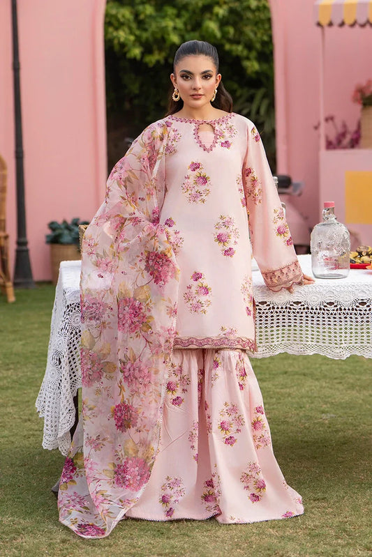 Picture of 3-PC Stitched Embroidered Suit - Available at Raja Sahib