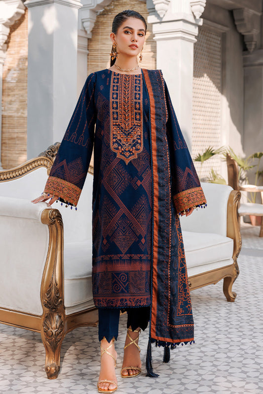Ellena - 3-PC Unstitched Jacquard Suit