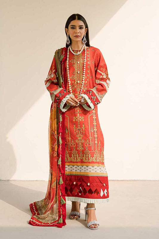 Ellena - 3-PC Unstitched Lawn Suit
