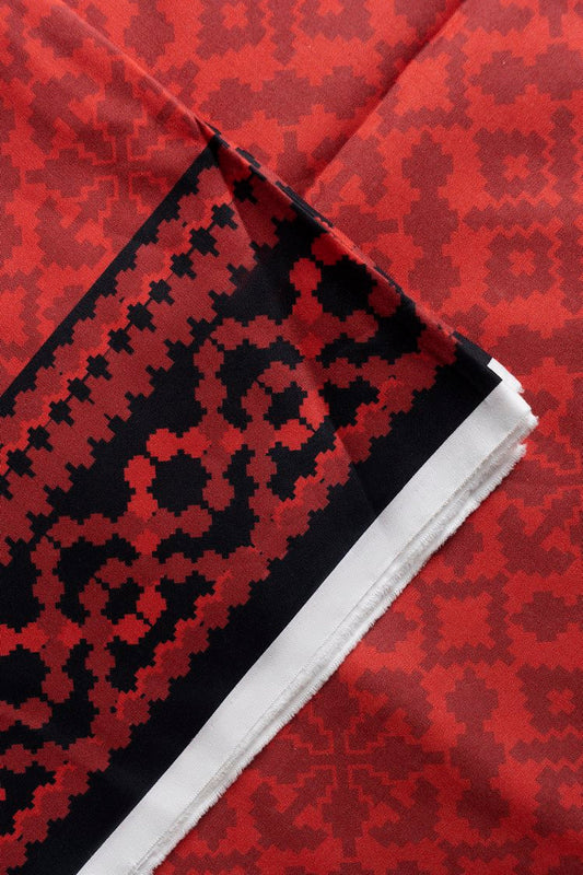 Ellena - 1-PC Unstitched Cambric Lawn Kurti