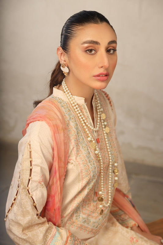 Ellena - 3-PC Unstitched Printed Lawn
