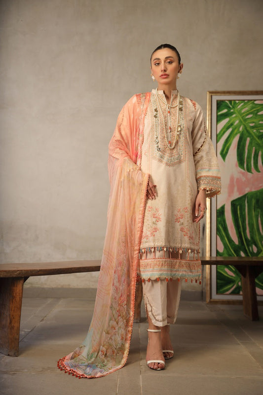 Ellena - 3-PC Unstitched Printed Lawn