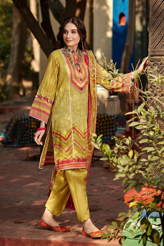 Ellena - 3-PC Unstitched Chunri Lawn