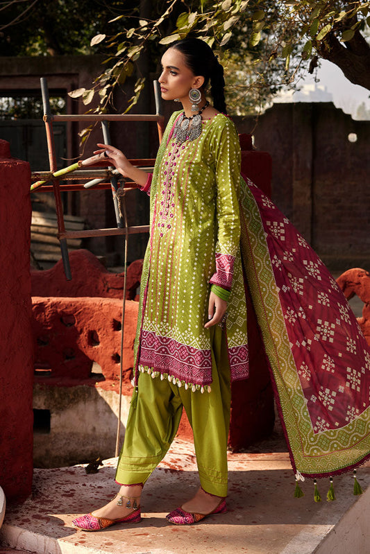 Ellena - 3-PC Unstitched Chunri Lawn