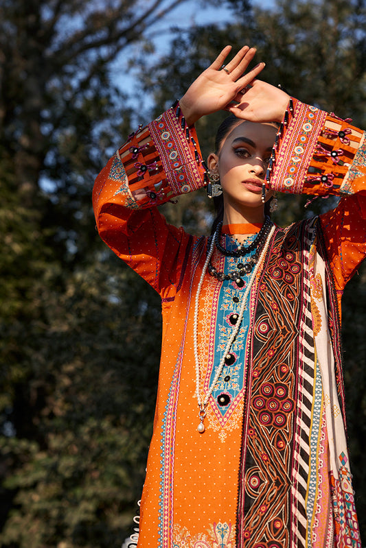 Ellena - 3-PC Unstitched Digital Printed Lawn Suit