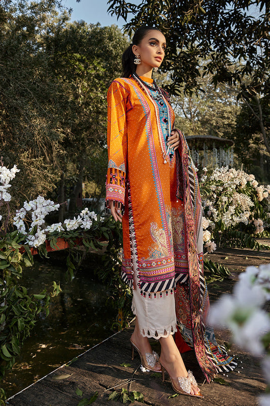 Ellena - 3-PC Unstitched Digital Printed Lawn Suit
