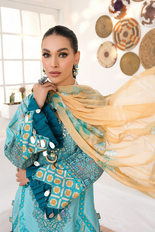 Ellena - 3-PC Unstitched Printed Lawn