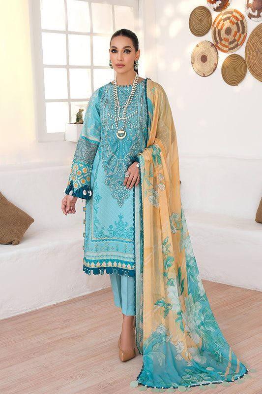 Ellena - 3-PC Unstitched Printed Lawn