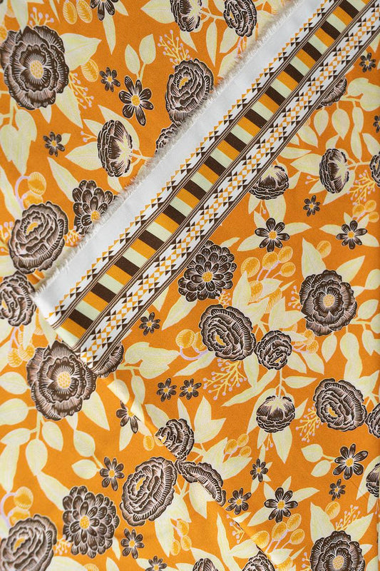 Ellena - 1-PC Unstitched Arabic Lawn Kurti