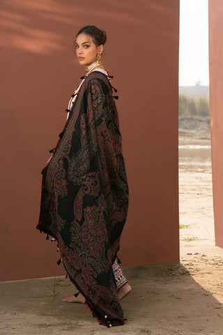 Picture of Ellena - 3-PC Unstitched Embroidered Self Jacquard Khaddar Suit - Available at Raja Sahib