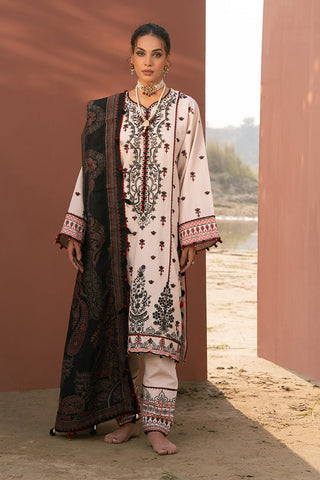 Picture of Ellena - 3-PC Unstitched Embroidered Self Jacquard Khaddar Suit - Available at Raja Sahib