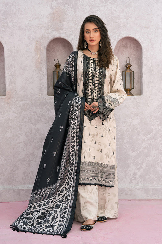 Ellena - 3-PC Unstitched Digital Printed Viscose Suit
