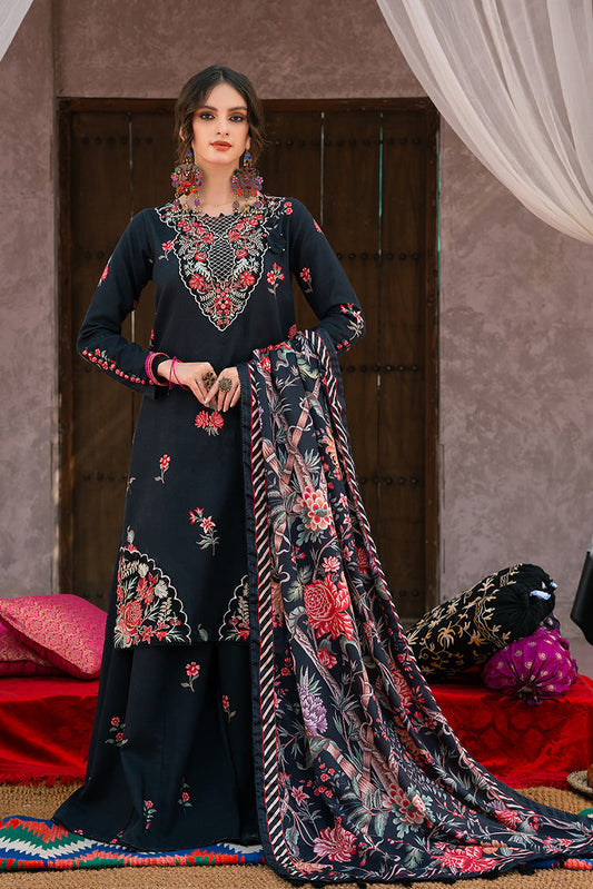 Ellena - 3-PC Unstitched Digital Printed Viscose Suit