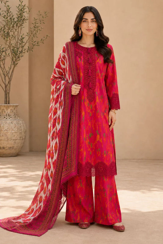 Kleren - Eleganza Embroidered & Digital Printed Lawn - E-14