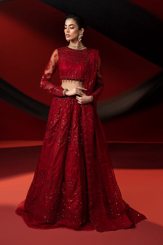 Ellena - 3-PC Unstitched Fancy Embroidered Organza Suit
