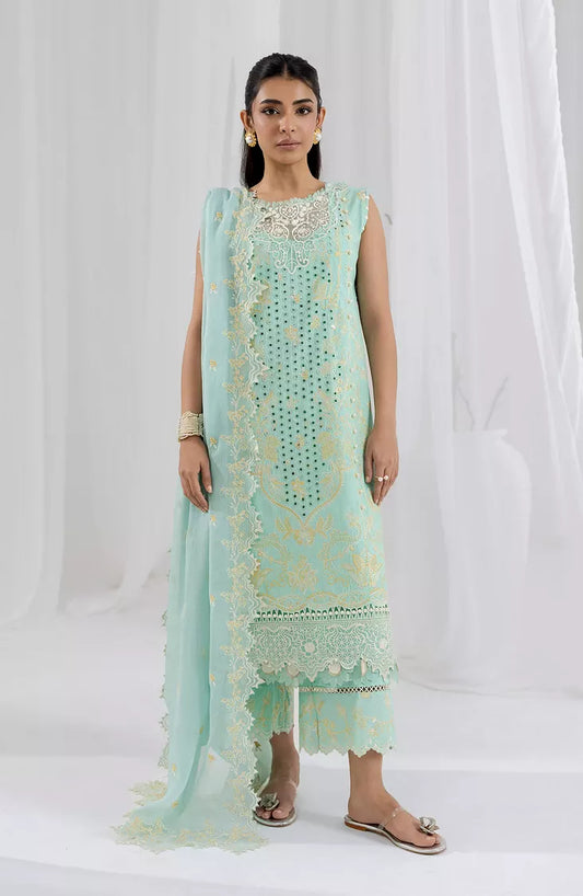 Fiona - 3 Piece Embroidered Lawn - Nevida